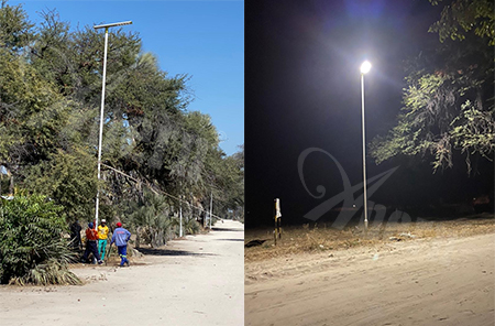 All-in-one solar street lights