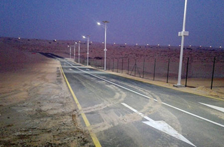 Progetto di illuminazione stradale di ingegneria dell'isola di Dubai