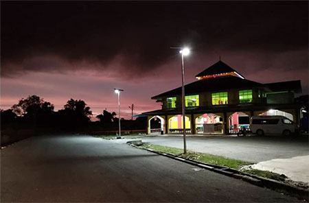 Progetto di luci solari 8000lm per la comunità in malesia