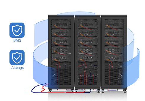 Sistema di gestione BMS integrato, che può monitorare e gestire efficacemente il modulo batteria e il sistema per garantire un funzionamento sicuro e affidabile.