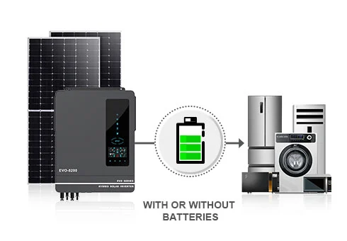 L'inverter può funzionare senza batterie, il che aiuta a ridurre il costo dei sistemi di energia solare.