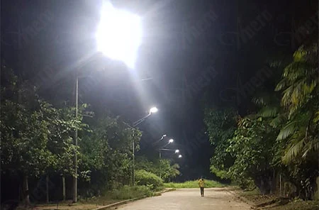 Progetto di illuminazione solare stradale rurale Colombia