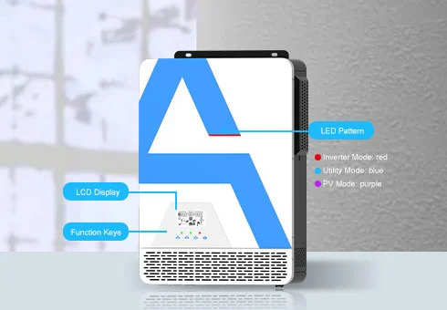 Comoda operazione LCD, è possibile impostare i parametri tramite il pannello LCD facilmente per migliorare le prestazioni dell'inverter.