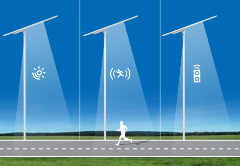 È dotato di un controllo fotocellula, sensore di movimento a microonde e telecomando, che offrono più opzioni di controllo per una funzionalità ottimizzata.