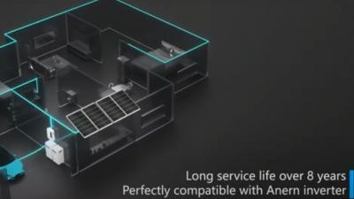 100Ah 200Ah 300Ah 25.6V 51.2V batteria solare al litio LiFePO4 montata a parete (AN-NPRO)