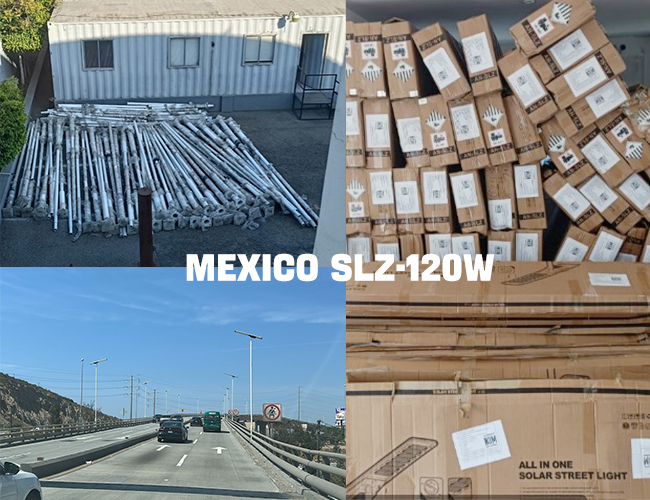 Lampione stradale a led tutto in uno