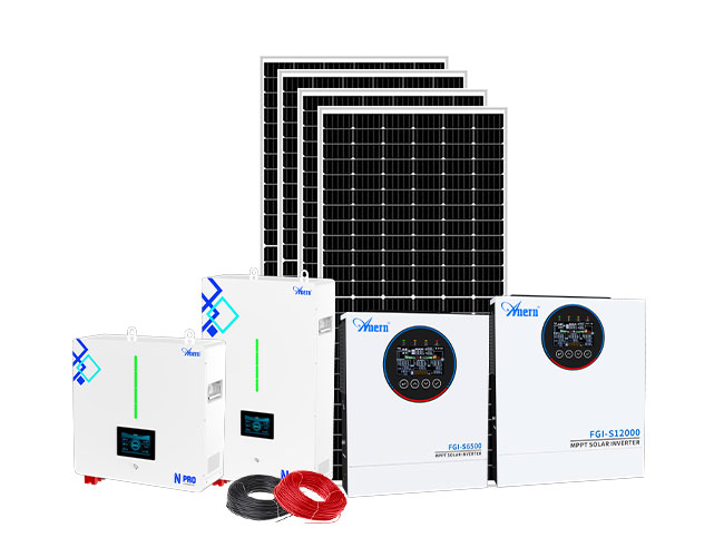 Sistema di accumulo solare ibrido domestico 5KW-12KW